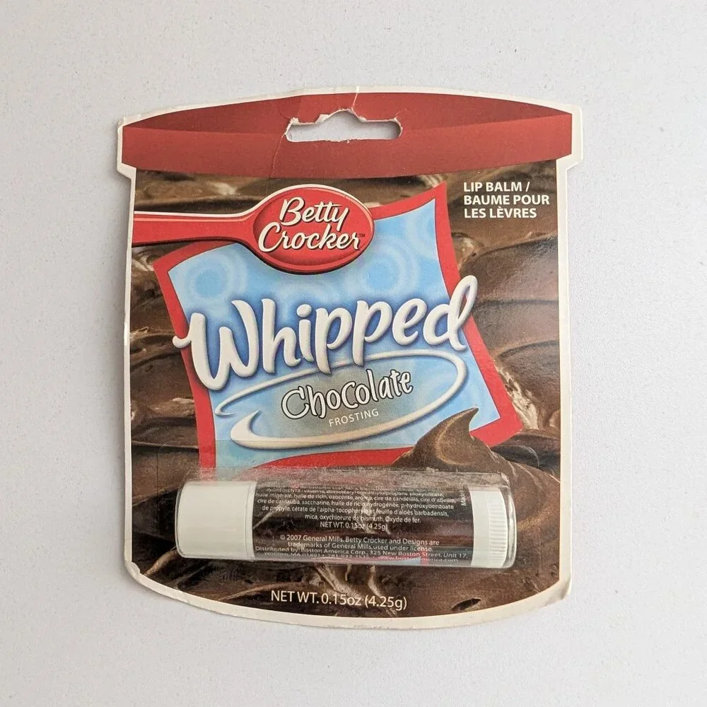 Betty Crocker Whipped Chocolate Frosting Lip Balm Boston America Corp. SEALED